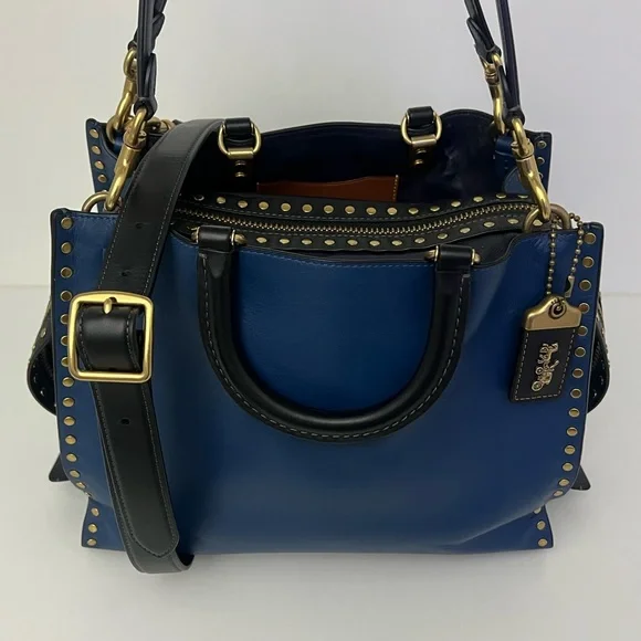 Coach Rogue 30 In Rivets & Wallet Set. Jennifer Lopez Collectors Special Edition - Picture 6 of 14